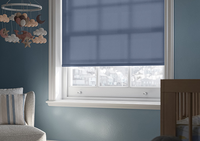 Roma, Deep Blue - Twist&Fit Roller Blind - Image 5